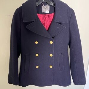 J. Crew Navy Peacoat with Gold Buttons